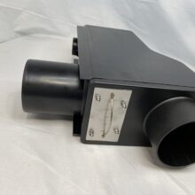 Wisy 4" multifunction overflow device close up of the front - product image