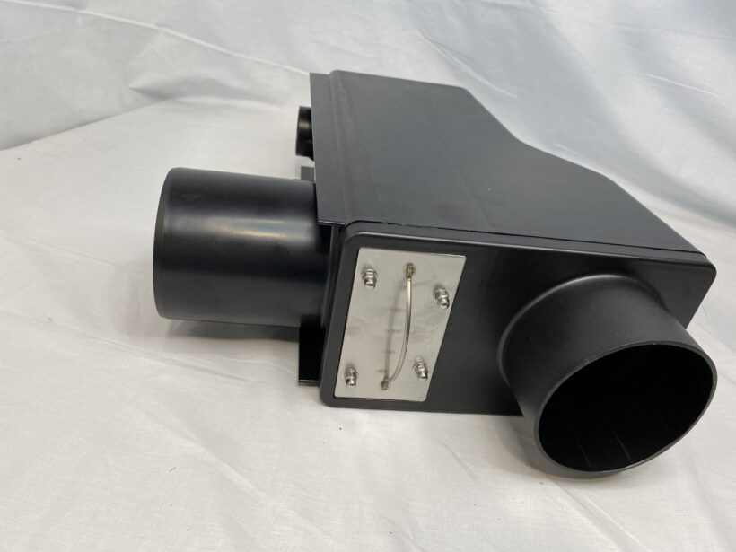 Wisy 4" multifunction overflow device close up of the front - product image