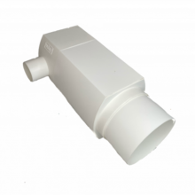 wisy poly downspout filter full top tilt WISY Downspout Rainwater Prefilter Polypropylene - product image