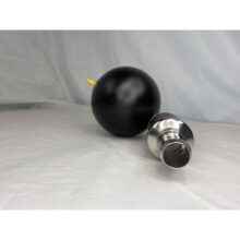 Wisy floating filters 1-1/4" side tilted view Wisy floating filter 1-1/4" side view - product image