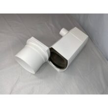 Wisy poly downspout filter two piece display WISY Downspout Rainwater Prefilter Polypropylene - product image