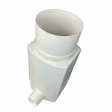 Wisy-poly downspout filter topside tilt WISY Downspout Rainwater Prefilter Polypropylene - product image