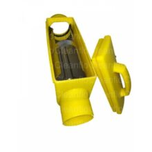 WISY LineAr100 Rainwater Prefilter Polypropylene yellow inside view - product image