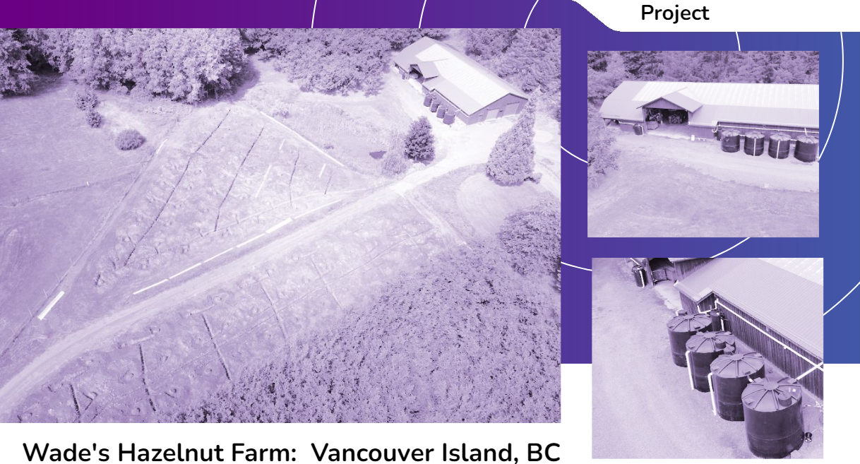 agricultural water management cover - wades hazelnut farm: Vancouver Island - commercial projects around Canada