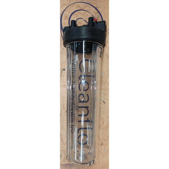 Clear rainwater harvesting filter housing, Newfoundland and Labrador, Prince Edward Island - product image
