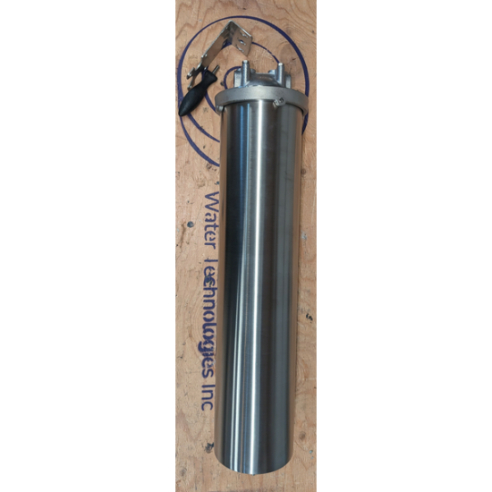 Stainless steel rainwater harvesting filter housing, Nova Scotia, Ontario - product image