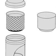 Blind Insert Garden Downspout Filter (1) Blind Insert Garden Downspout Filter