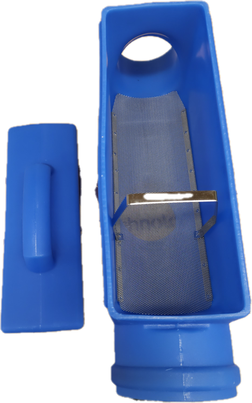 WISY SlimRain 100 Prefilter Blue (1) WISY SlimRain 100 Horizontal Rainwater Prefilter Blue
