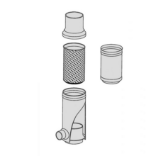 Prefilter, WY, Downspout Filter, SS, Blind Insert, 3,4 - BE 0301 - 2 Wisy Downspout Prefilter, SS, Blind Insert, 3,4"