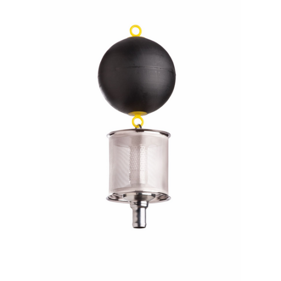 Wisy Floating filter fine, 1", 300 micron w/check valve