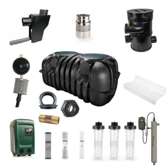 potable underground rainwater treatment system 2150sqft
